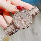 Michael Kors Layton Chronograph Rose Gold Dial Rose Gold Steel Strap Watch For Women - MK7285 Buy Now By Michael Kors