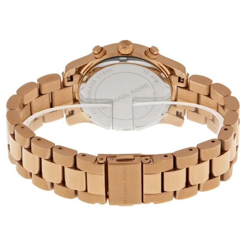Michael Kors Runway Chronograph Rose Gold Dial Rose Gold Steel Strap Watch for Women - MK5430 Buy Now By Michael Kors