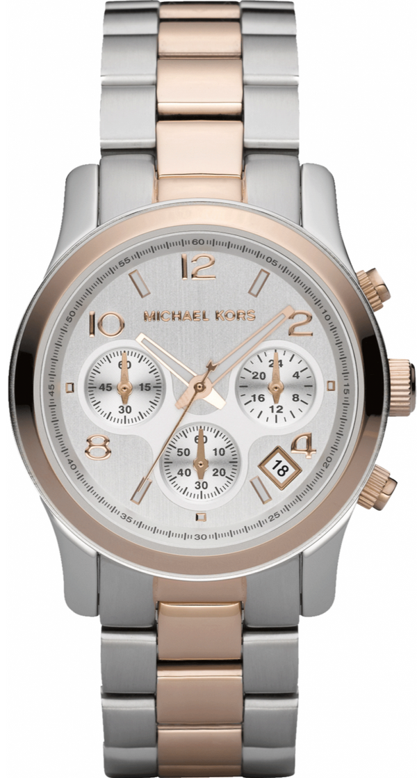 Michael Kors Runway Silver Dial Two Tone Steel Strap Watch for Women - MK5315 Buy Now By Michael Kors