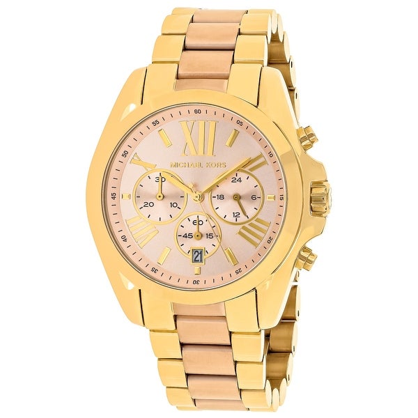 Michael Kors Bradshaw Gold Dial Two Tone Steel Strap Watch for Women - MK6359 Buy Now By Michael Kors