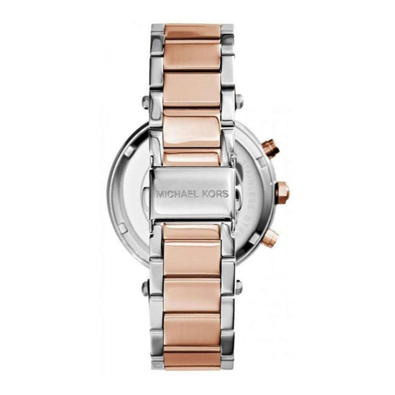 Michael Kors Parker Chronograph Purple Dial Two Tone Steel Strap Watch For Women - MK6108 Buy Now By Michael Kors