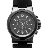 Shop Michael Kors Dylan Black Dial Black Rubber Strap Watch for Men - MK8152 in USA