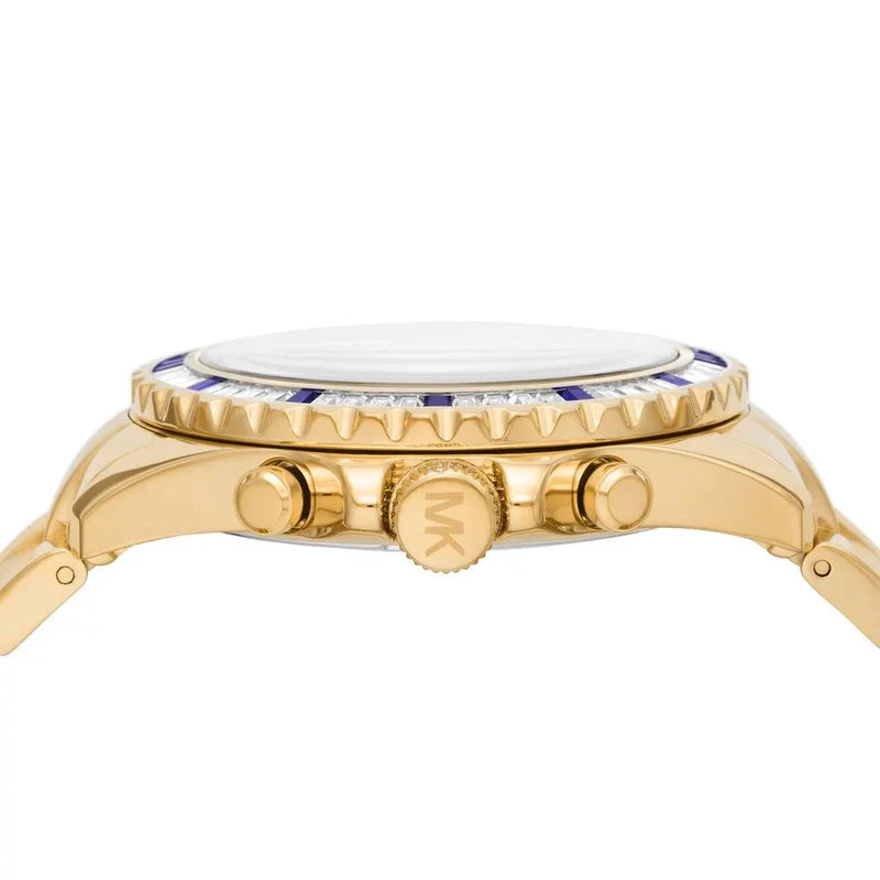 Michael Kors Everest Chronograph Blue Dial Gold Steel Strap Watch For Women - MK6971 Buy Now By Michael Kors