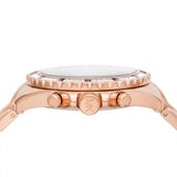 Michael Kors Everest Chronograph Black Dial Rose Gold Steel Strap Watch for Women - MK6972 Buy Now By Michael Kors