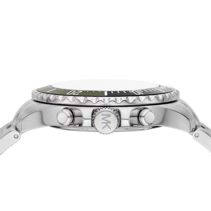 Michael Kors Everest Chronograph Black Dial Silver Steel Strap Watch For Men - MK8976 Buy Now By Michael Kors