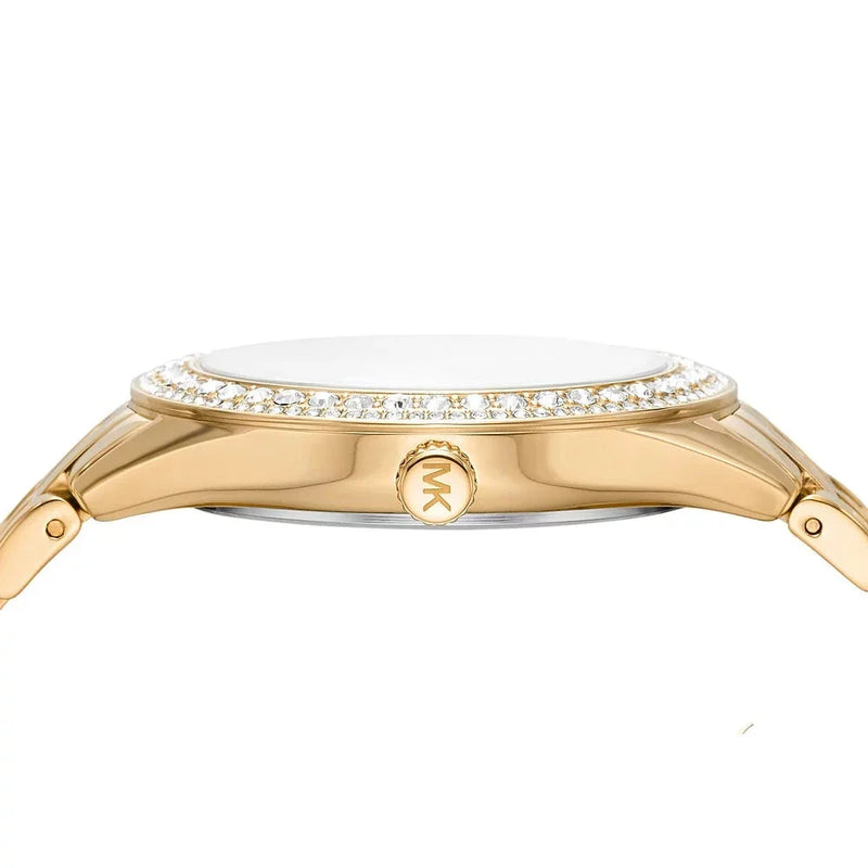Michael Kors Harlowe Three-Hand Quartz Gold Dial Gold Steel Strap Watch For Women - MK4709 Buy Now By Michael Kors