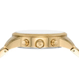 Michael Kors Hutton Chronograph Gold Dial Gold Steel Strap Watch For Men - MK8953 Buy Now By Michael Kors