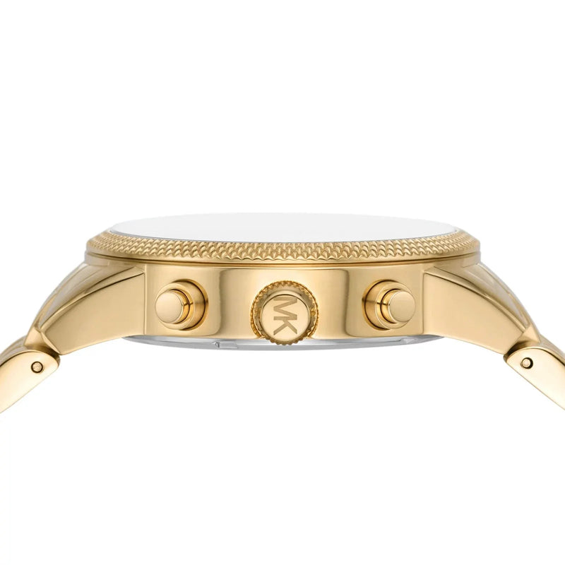 Michael Kors Hutton Chronograph Gold Dial Gold Steel Strap Watch For Men - MK8953 Buy Now By Michael Kors