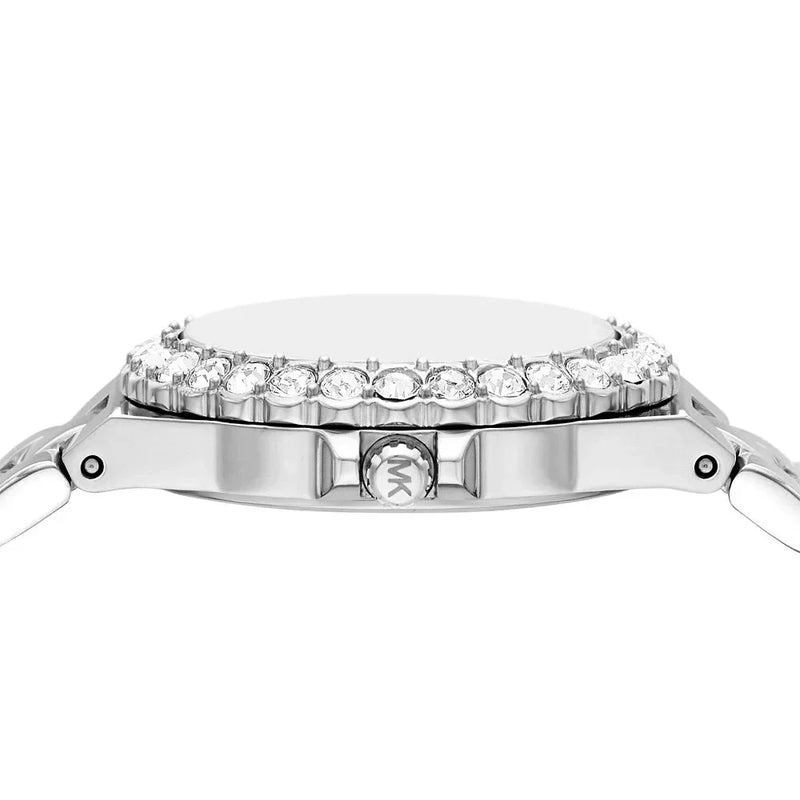 Michael Kors Lennox Three-Hand Blue Dial Silver Steel Strap Watch For Women - MK7397 Buy Now By Michael Kors