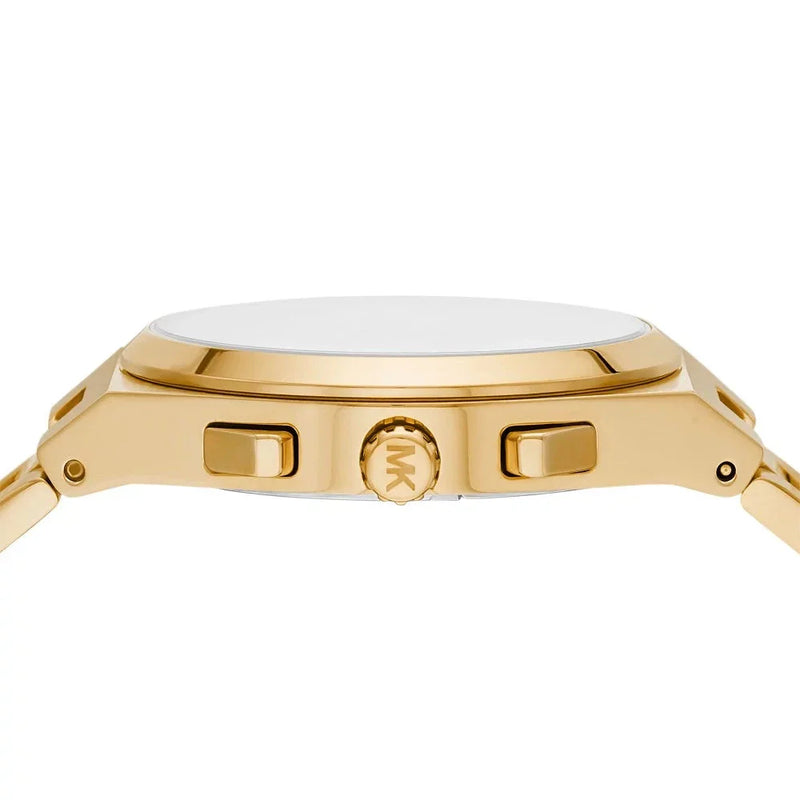 Michael Kors Lennox Chronograph White Dial Gold Steel Strap Watch For Men - MK9120 Buy Now By Michael Kors