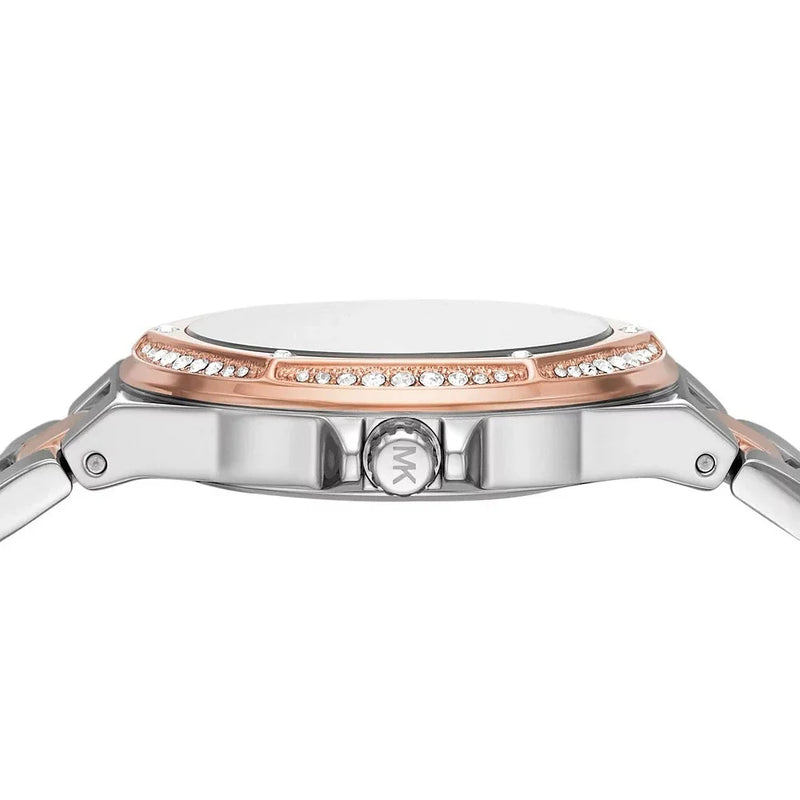 Michael Kors Lennox Three Hand Quartz Silver Dial Two Tone Steel Strap Watch For Women - MK6989 Buy Now By Michael Kors