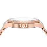 Michael Kors Lennox Three Hand Rose Gold Dial Rose Gold Mesh Strap Watch For Women - MK7336 Buy Now By Michael Kors