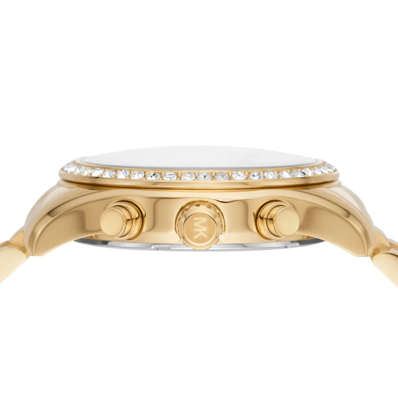 Michael Kors Lexington Mother of Pearl White Dial Gold Steel Strap Watch For Women - MK7241 Buy Now By Michael Kors