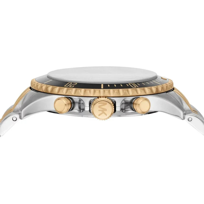 Michael Kors Bayville Chronograph Black Dial Two Tone Steel Strap Watch For Women - MK8872 Buy Now By Michael Kors