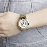 Michael Kors Wyatt Chronograph White Dial Gold Steel Strap Watch For Women - MK5933 Buy Now By Michael Kors