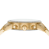Michael Kors Ritz Chronograph Gold Dial Gold Steel Strap Watch For Women - MK6937 Buy Now By Michael Kors
