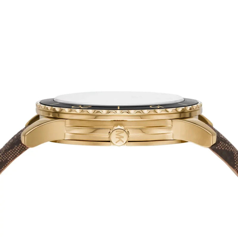 Michael Kors Runway Quartz Black Dial Brown Leather Strap Watch For Women - MK6979 Buy Now By Michael Kors
