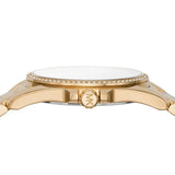 Michael Kors Whitney Three-Hand White Dial Gold Steel Strap Watch For Women - MK6693 Buy Now By Michael Kors