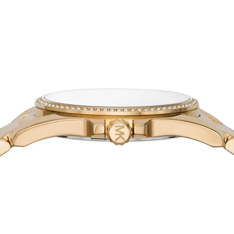 Michael Kors Whitney Three-Hand White Dial Gold Steel Strap Watch For Women - MK6693 Buy Now By Michael Kors