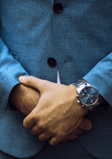 Shop Hugo Boss Skymaster Blue Dial Silver Steel Strap Watch for Men - 1513784 in USA
