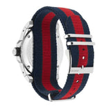 Shop Gucci Dive Black Dial Red & Blue Nylon Strap Watch For Men - YA136210 in USA
