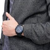 Emporio Armani Sigma Chronograph Blue Dial Black Silicone Strap Watch For Men - AR6121 Buy Now By Emporio Armani