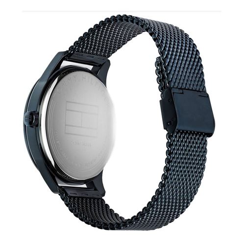 Shop Tommy Hilfiger Damon Quartz Blue Dial Blue Mesh Bracelet Watch for Men - 1791421 in USA
