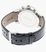 Hugo Boss Rafale Chronograph Quartz Blue Dial Black Leather Strap Watch For Men - HB1513391 Buy Now By Hugo Boss