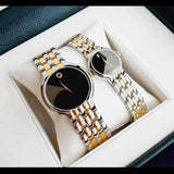 Shop Movado Veturi Quartz Black Dial Two Tone Steel Strap Watch for Men - 0606932 in USA