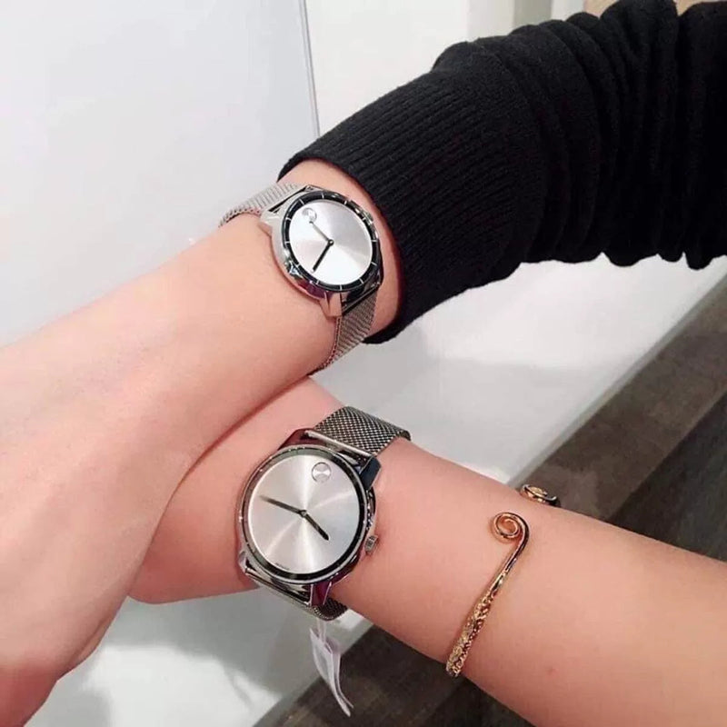 Movado Bold Silver Dial Silver Mesh Bracelet Watch For Women - 3600241 Buy Now By Movado