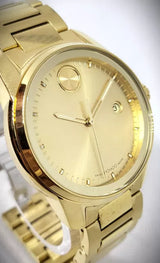 Movado Bold Verso Gold Dial Gold Steel Strap Watch for Men - 3600861 Buy Now By Movado