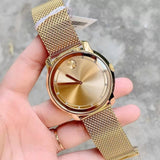 Movado Bold Diamonds Gold Dial Gold Mesh Bracelet Watch For Men - 3600460 Buy Now By Movado