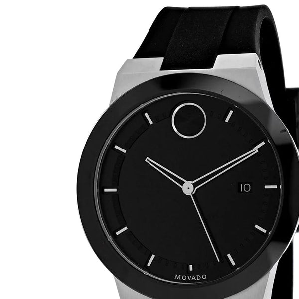 Shop Movado Bold Fusion Black Dial Black Silicone Strap Watch for Men - 3600624 in USA