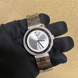 Shop Movado Bold Diamonds Silver Dial Silver Steel Strap Watch for Women - 3600149 in USA