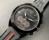 Maserati Traguardo Chronograph Black Dial Black Rubber Strap Watch For Men - R8871612004 Buy Now By Maserati