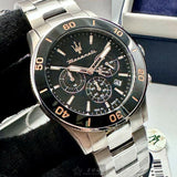 Maserati Competizione Chronograph Black Dial Silver Steel Strap Watch For Men - R8873600003 Buy Now By Maserati