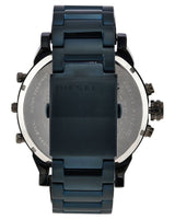 Shop Diesel Daddy 2.0 Chronograph Quartz Grey Dial Blue Steel Strap Watch For Men - DZ7414 in USA