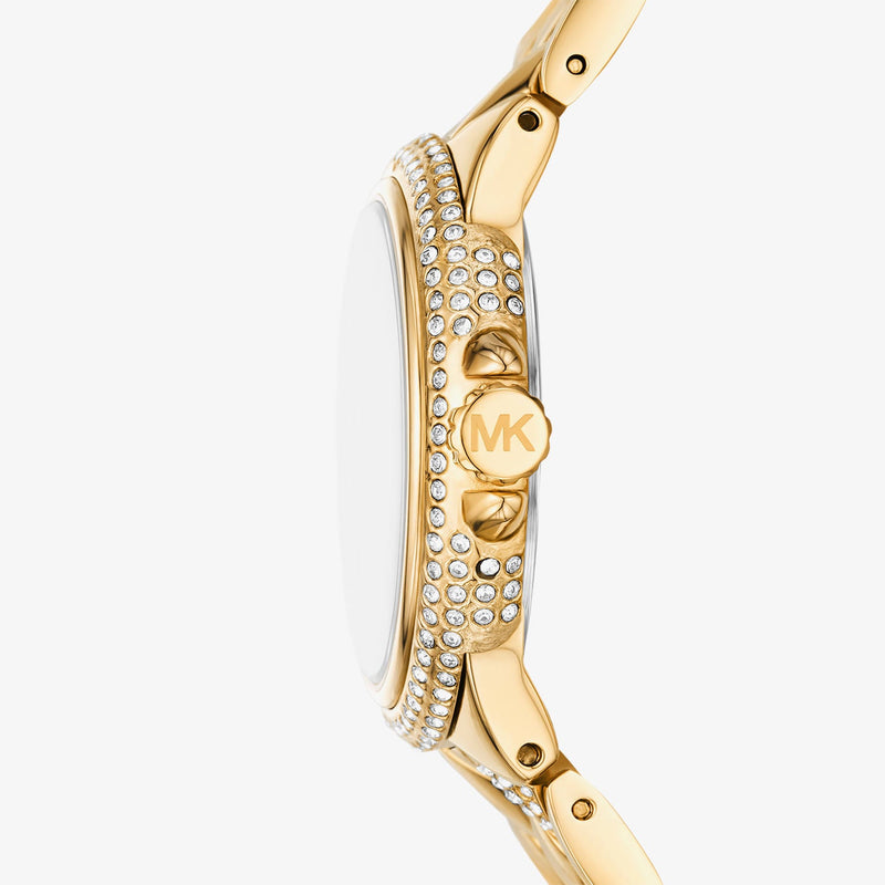 Michael Kors Camile Analog White Dial Gold Steel Strap Watch for Women - MK4801 Buy Now By Michael Kors
