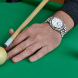 Citizen Tsuyosa Automatic White Dial Silver Steel Strap Watch For Men - NJ0150-81A