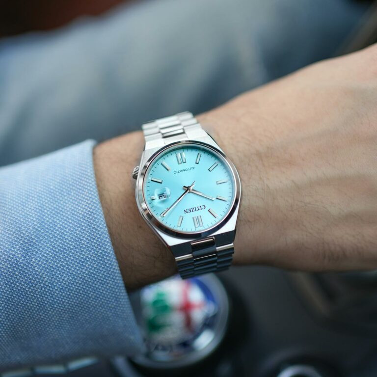 Citizen Tsuyosa Automatic Turquoise Dial Silver Steel Strap Watch For Men - NJ0151-88M Buy Now By Citizen
