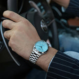 Citizen Tsuyosa Automatic Turquoise Dial Silver Steel Strap Watch For Men - NJ0151-88M Buy Now By Citizen