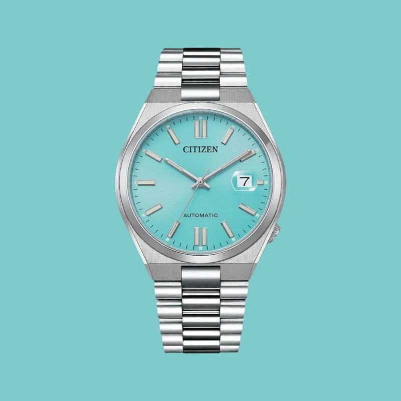 Citizen Tsuyosa Automatic Turquoise Dial Silver Steel Strap Watch For Men - NJ0151-88M Buy Now By Citizen