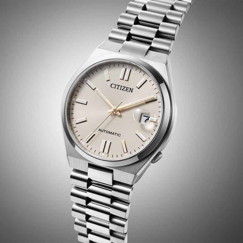 Citizen Tsuyosa Automatic Oatmeal White Dial Silver Steel Strap Watch For Men - NJ0151-88W Buy Now By Citizen