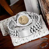 Citizen x Pantone Automatic Dreamy Pink Dial Silver Steel Strap Watch For Men - NJ0158-89X