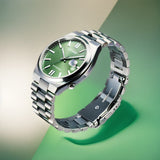 Citizen x Pantone Automatic Peaceful Green Dial Silver Steel Strap Watch For Men - NJ0158-89Z Buy Now By Citizen