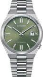 Citizen x Pantone Automatic Peaceful Green Dial Silver Steel Strap Watch For Men - NJ0158-89Z
