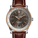 Breitling Navitimer Automatic 41 Grey Dial Brown Leather Strap Watch for Men - U17326121M1P1 Buy Now By Breitling