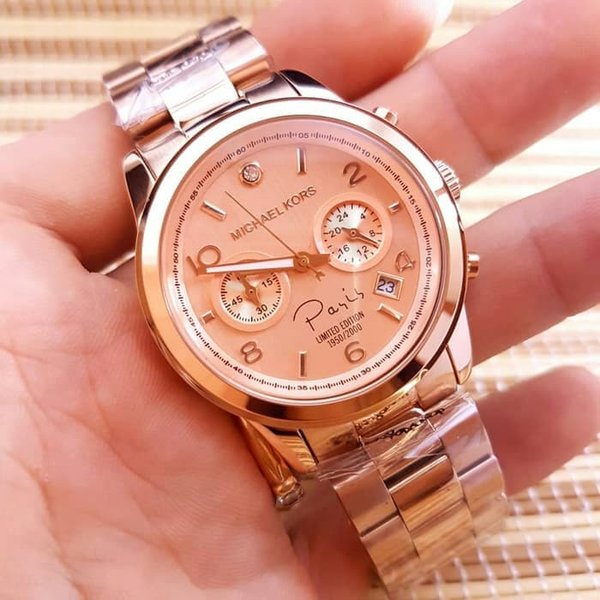Michael Kors Paris Limited Edition Rose Gold Dial Steel Strap Watch for Women - MK5716 Buy Now By Michael Kors