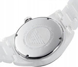 Emporio Armani Ceramica White Mother of Pearl Dial Stainless Steel Strap Watch For Women - AR1426 Buy Now By Emporio Armani