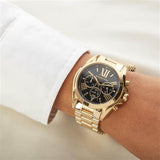 Michael Kors Bradshaw Black Dial Gold Steel Strap Watch for Women - MK5739 Buy Now By Michael Kors